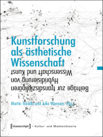 Kunstforschung als ästhetische Wissenschaft: Beiträge zur transdisziplinären Hybridisierung von Wissenschaft und Kunst