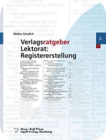 Verlagsratgeber Lektorat: Registererstellung