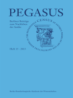 Pegasus / Pegasus 15: Berliner Beiträge zum Nachleben der Antike