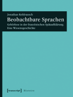 Beobachtbare Sprachen: Gehörlose in der französischen Spätaufklärung. Eine Wissensgeschichte