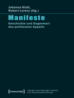 Manifeste: Geschichte und Gegenwart des politischen Appells