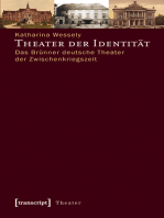 Theater der Identität: Das Brünner deutsche Theater der Zwischenkriegszeit