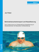 Behindertenschwimmsport und Klassifizierung: Eine Untersuchung zur Problematik der Klassifizierung im Brustschwimmen von Menschen mit Behinderung