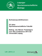 Leipziger Sportwissenschaftliche Beiträge: Jahrgang 54 (2013) Heft 2