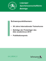 Leipziger Sportwissenschaftliche Beiträge: Jahrgang 55 (2014) Heft 2