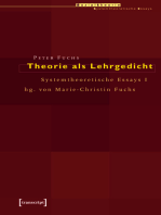 Theorie als Lehrgedicht: Systemtheoretische Essays I. hrsg. von Marie-Christin Fuchs