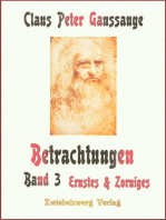 Betrachtungen – Band 3: Ernstes und Zorniges: Gedichte und kurze Erzählungen