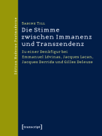 Die Stimme zwischen Immanenz und Transzendenz: Zu einer Denkfigur bei Emmanuel Lévinas, Jacques Lacan, Jacques Derrida und Gilles Deleuze