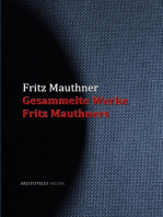 Gesammelte Werke Fritz Mauthners