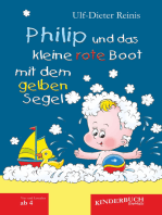 Philip und das kleine rote Boot mit dem gelben Segel