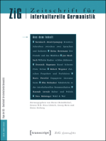 Zeitschrift für interkulturelle Germanistik: 5. Jahrgang, 2014, Heft 1