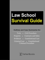 Law School Survival Guide: Outlines and Case Summaries for Torts, Civil Procedure, Property, Contracts & Sales, Evidence, Constitutional Law, Criminal Law, Constitutional Criminal Procedure: Law School Survival Guides