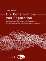 Die Konstruktion von Reputation: Verweise auf Ferdinand de Saussure in der romanistischen Sprachwissenschaft