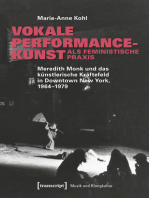 Vokale Performancekunst als feministische Praxis: Meredith Monk und das künstlerische Kräftefeld in Downtown New York, 1964-1979
