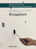 Knappheit: Zeitschrift für Kulturwissenschaften, Heft 1/2011