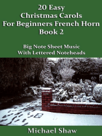 20 Easy Christmas Carols For Beginners French Horn: Book 2