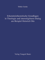 Erkenntnistheoretische Grundlagen in Theologie und interreligiösem Dialog am Beispiel Heinrich Otts