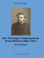 Der Thüringer Friedenspfarrer Ernst Böhme (1862-1941): Ein Lesebuch