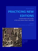 PRACTICING NEW EDITIONS: Transformation and Transfer of the Early Modern Book, 1450-1800