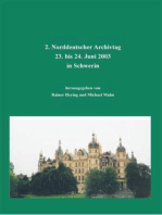 Norddeutscher Archivtag (2.): 23. bis 24. Juni 2003 in Schwerin
