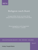 Religion nach Kant: Ausgewählte Texte aus dem Werk Johann Heinrich Tieftrunks (1759-1834)