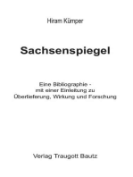 Sachsenspiegel: Eine Bibliographie - mit einer Einleitung zu Überlieferung, Wirkung und Forschung