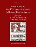 Bibliographie zur Kirchengeschichte in Berlin-Brandenburg