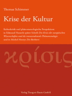 Krise der Kultur: Kulturkritik und phänomenologische Perspektiven in Edmund Husserls Die Krisis der europäischen Wissenschaften und die transzendentale Phänomenologie und in Michel Henrys Die Barbarei.