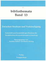 Zwischen Studium und Verkündigung: Festschrift zum hundertjährigen Bestehen der Nordelbischen Kirchenbibliothek in Hamburg