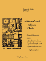 Nationale und religiöse Poesie: Identitätssuche nach Reichsgründung, Kulturkampf und Antimodernismus. Ergänzungsband