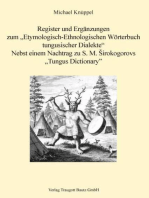 Register und Ergänzungen zum Etymologisch-Ethnologischen Wörterbuch tungusischer Dialekte