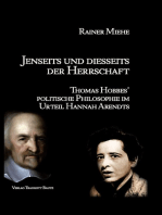 Jenseits und diesseits der Herrschaft: Thomas Hobbes' politische Philosophie im Urteil Hannah Arendts