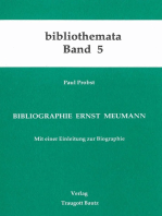 Bibliographie Ernst Meumann: Mit einer Einleitung zur Biographie
