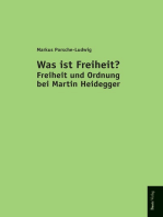 Was ist Freiheit?: Freiheit und Ordnung bei Martin Heidegger