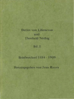Detlev von Liliencron und Theobald Nöthig: Briefwechsel 1884-1909