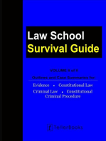 Law School Survival Guide (Volume II of II) - Outlines and Case Summaries for Evidence, Constitutional Law, Criminal Law, Constitutional Criminal Procedure: Law School Survival Guides