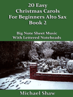 20 Easy Christmas Carols For Beginners Alto Sax: Book 2