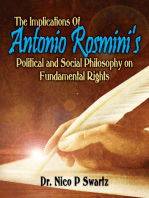 The Implications Of Antonio Rosmini’s Political And Social Philosophy On Fundamental Human Rights