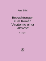 Betrachtungen zum Roman "Anatomie einer Absicht": Edition Ovidia