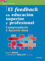 El feedback en Educación superior y profesional: Comprenderlo y hacerlo bien