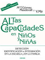 Altas capacidades en niños y niñas: Detección, identificación e integración en la escuela y en la familia