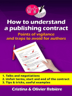 How to understand a publishing contract: Points of vigilance and traps to avoid for authors