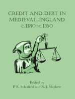 Credit and Debt in Medieval England c.1180-c.1350