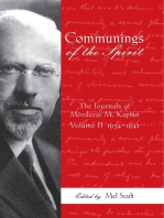 Communings of the Spirit, Volume II: The Journals of Mordecai M. Kaplan, 1934–1941
