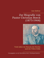 Zur Biografie von Pastor Christian Boeck (1875-1964): Viele Jahre im Dienste der Kirche und der Fehrs-Gilde