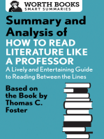 Summary and Analysis of How to Read Literature Like a Professor: Based on the Book by Thomas C. Foster