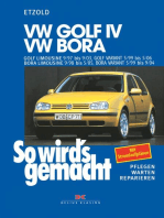 VW Golf IV 9/97-9/03, Bora 9/98-5/05, Golf IV Variant 5/99-5/06, Bora Variant 5/99-9/04: So wird's gemacht -  Band 111