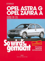 Opel Astra G 3/98 bis 2/04, Opel Zafira A 4/99 bis 6/05: So wird's gemacht - Band 113