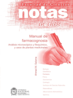 Notas de clase. Manual de farmacognosia: Análisis microscópico y fitoquímico, y usos de plantas medicinales