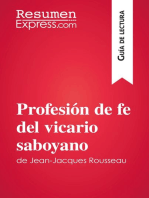 Profesión de fe del vicario saboyano de Jean-Jacques Rousseau (Guía de lectura): Resumen y análisis completo
